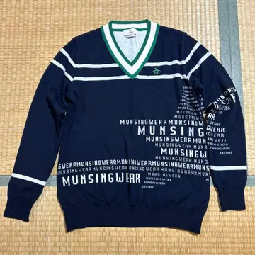 먼싱웨어 스웨터 여성용 M 네이비 펭귄 골프