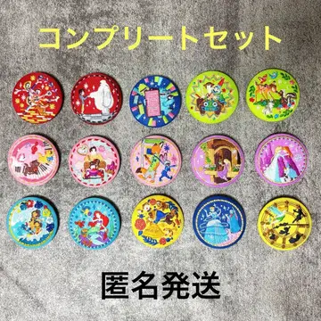 [ 새상품 ] 디즈니 자수 캔뱃지 컴플리트 세트 디즈니 캔뱃지 자수