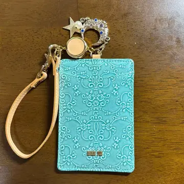 ANNA SUI 패스 케이스 에메랄드 그린