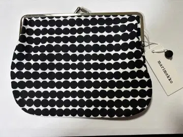 마리메꼬 소품함 파우치 라시매트 블랙 가마구치