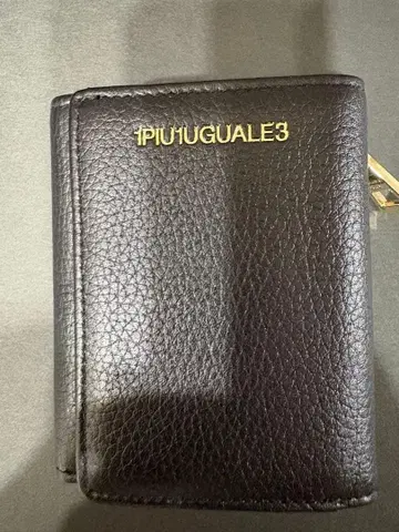 PIU1UGUALE3 블랙 접이식 지갑