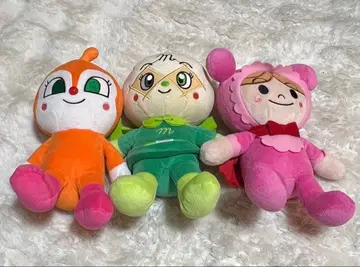 호빵맨 캐릭터 봉제 인형 3체 세트