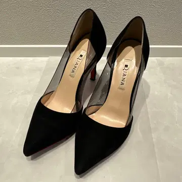 DIANA / 23cm 블랙 스웨이드 하이힐