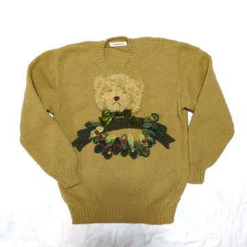 원더풀 월드 곰 히이 라기 모티브 스웨터 카네코 이사오