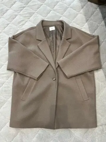 로리즈팜 코트 체스터 코트 브라운