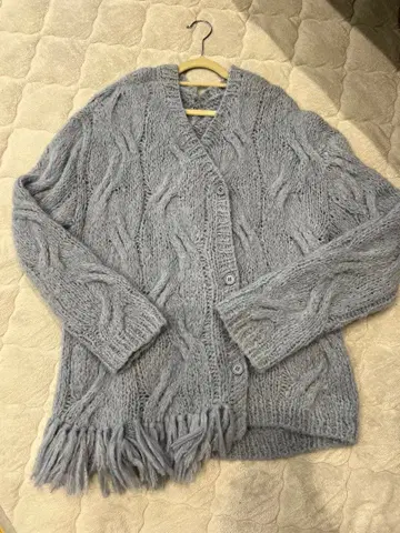 아메리빈티지 가디건 프린지 모헤어