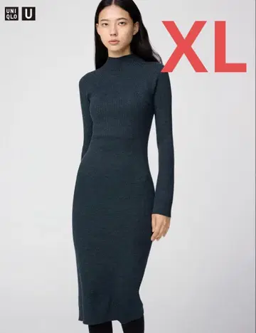 유니클로 3D 니트 메리노 블렌드 원피스 XL