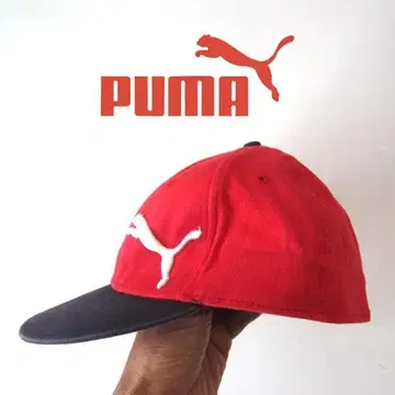 새상품급 PUMA 푸마 코튼 야구 모자 빨간색