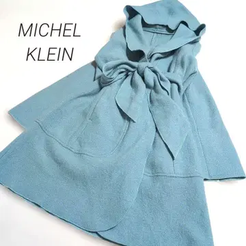 MICHEL KLEIN 미쉘클랑 울 100% 후드 롱 코트