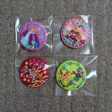 Disney Characters 자수 캔뱃지 비스킷 2