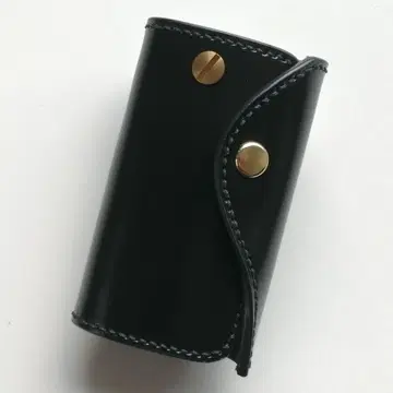 가죽 (코도반) 키케이스 블랙 집 열쇠 및 자동차 스마트키용