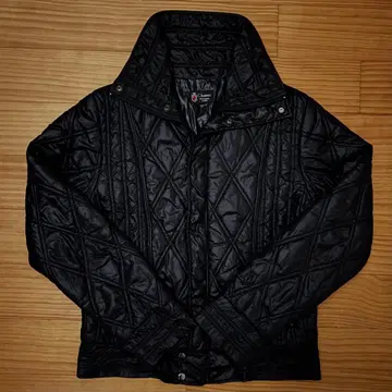 00s archive 다운 자켓 y2k 그런지 쇼트 블랙 광택