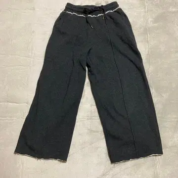 [ 차오패닉 티피 ] 그레이 와이드 팬츠 전체 밴딩 속기모 맨투맨