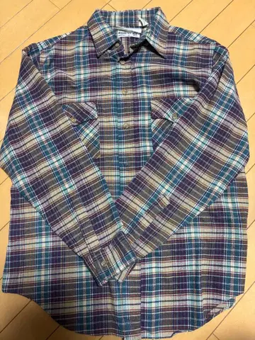 80s 로바스 라이트 플란넬 셔츠 빈티지