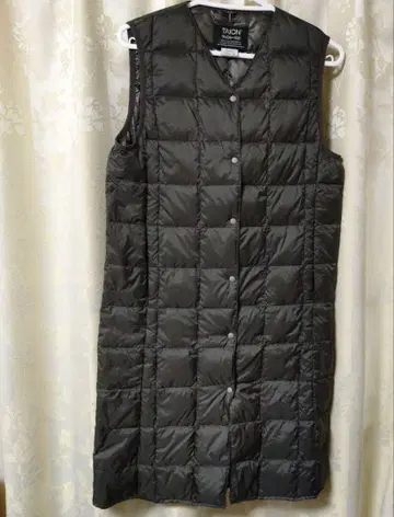 TAION 이너 다운 베스트 롱 기장 그레이 L