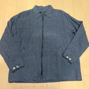 PARKING 네이비 계열 체크 자켓