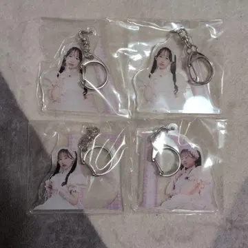 FRUITSZIPPER 마츠모토 카렌 생탄 아크릴 키링 4개 세트