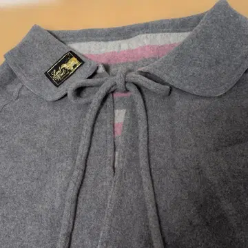 미사용 새상품 램스울 메리노 라무 케이프 코트 판초