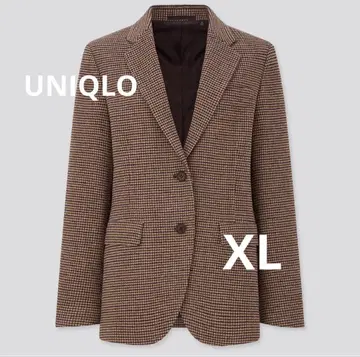 유니클로 트위드 매니시 자켓 테일러드 자켓