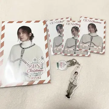 GENIC 코이케 타츠키 크리스마스 엽서 아크릴 참 카드