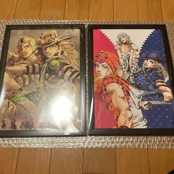 죠죠의 기묘한 모험 액자 포함 포스터 SBR 조니 루시 2장 세트