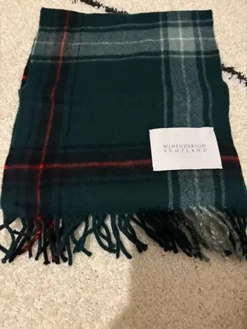 W.J. HENDERSON SCOTLAND 타탄 체크 머플러