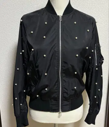 didizizi 디디지시 펄 장식 블랙 자켓 블루종
