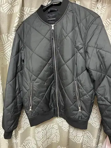 ZARA 퀼팅 자켓 블랙 M