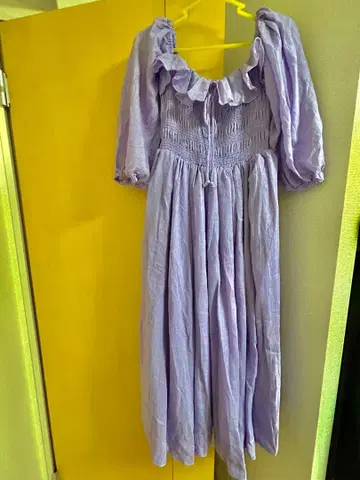 MAISON MARBLE 라벤더 롱 원피스