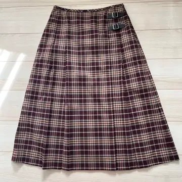 뉴요커 체크 스커트 브라운 계열 11호