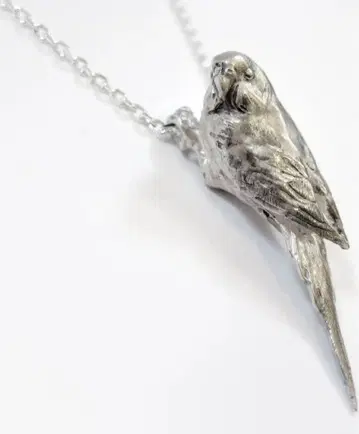실버 새 펜던트 목걸이