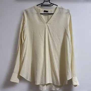 조셉 Joseph 실크 100 실크 블라우스 셔츠 시어 아이보리 긴팔