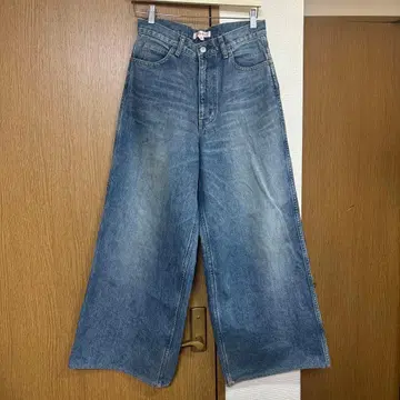 MASU 배기 데님 와이드 데님