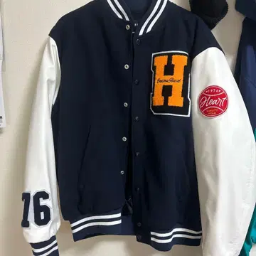 BEAMS 바시티 자켓