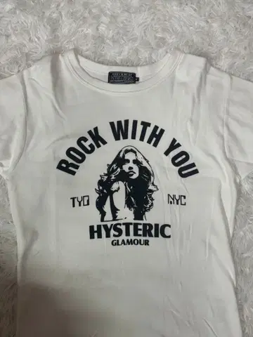 HYSTERIC GLAMOUR 락 위드 유 티셔츠 M 사이즈