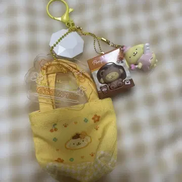 폼폼푸딩 라이트 부착 키링 4종 찰랑참 익명 배송