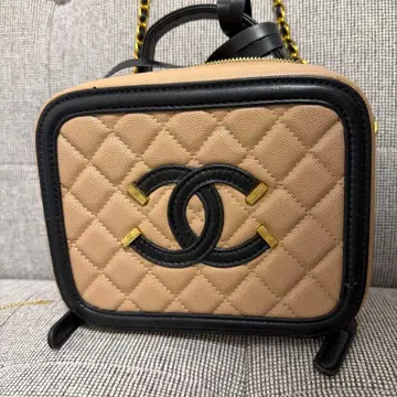 숄더백 베이지 블랙