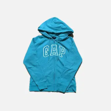 GAP 지퍼 후드티 터콰이즈 블루