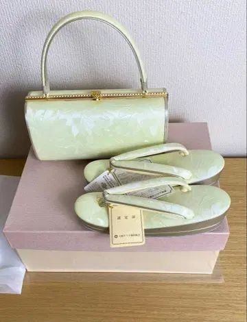 일본 의류용 백과 조리 세트 옅은 그린 컬러