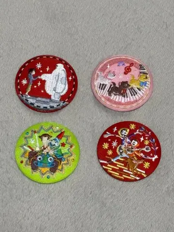 디즈니 자수 캔뱃지 반다이