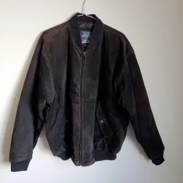 피그 스웨이드 90s 봄버 자켓 XL 빈티지 블루종