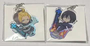 불꽃 소방대 아크릴 키링 아서 & 신라 2종 세트