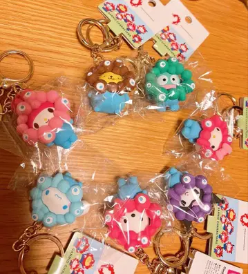 산리오 미야쿠미야쿠 키링 파스텔 컴플리트 세트 7종