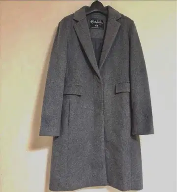 슬로브 이에나 캐시미어 고급 롱 코트 38 그레이