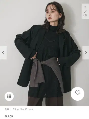 블랙 레이스 슬리브리스 튜닉