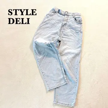 스타일 델리 와이드 데님 팬츠 FREE 라이트 블루 캐주얼