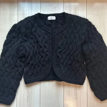 noonim 블랙 크롭 가디건