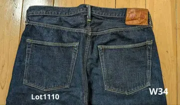 W34 Lot1110 다크 네이비 풀카운트 데님 청바지