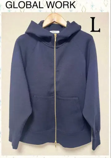GLOBAL WORK *종이상자 지퍼 후드티