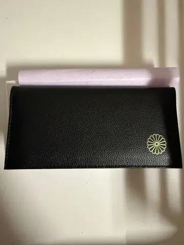 [ 황궁 한정판 ] 장지갑 천연 가죽 블랙 블랙 새상품